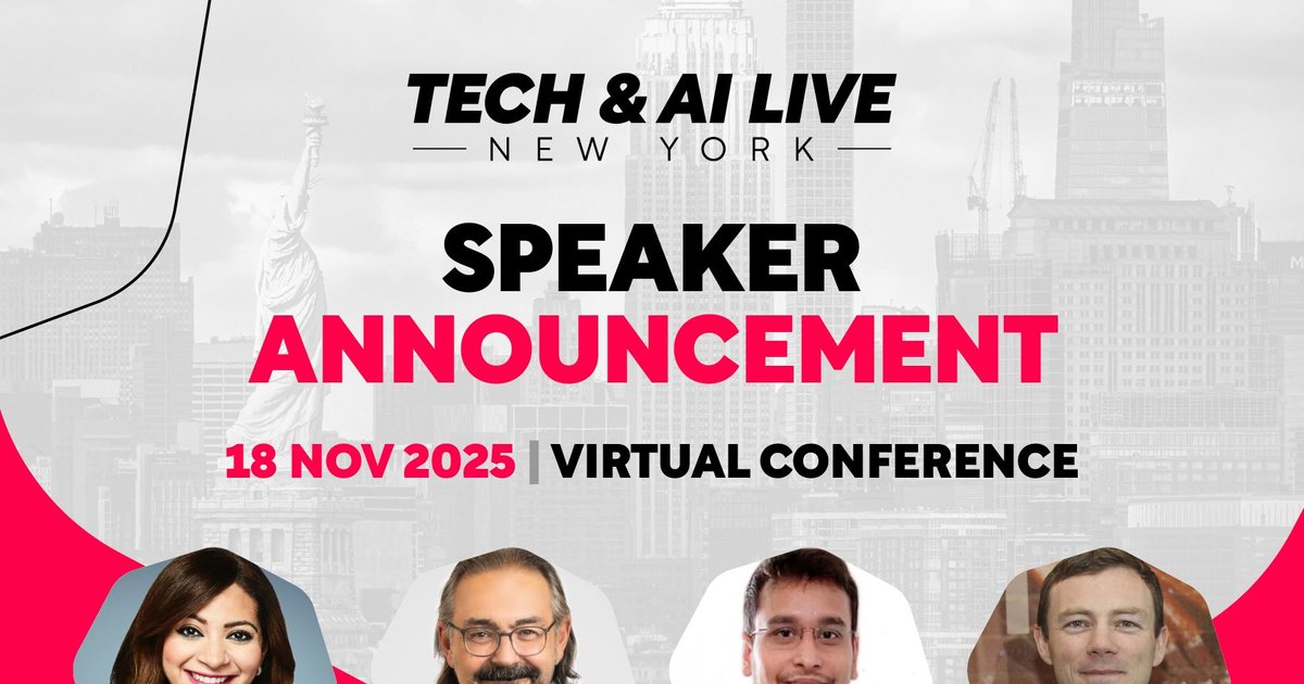 Tech & AI LIVE New York 2025 Unveils Four Additional Speakers